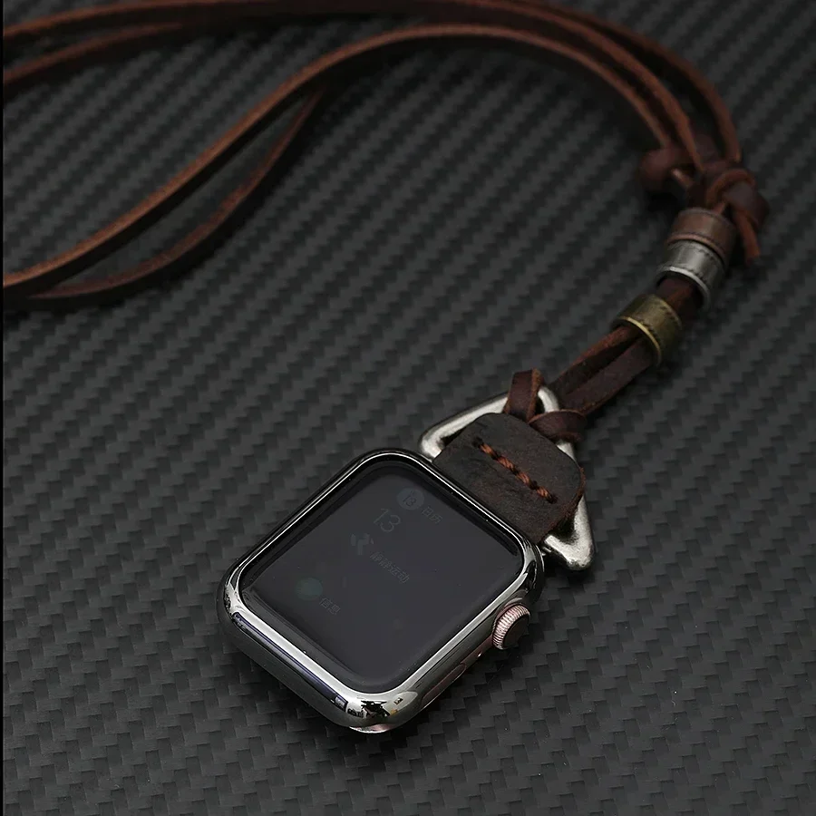 TPU Case for Apple Watch ultra 2 49mm 45mm 41mm 40mm 42-44mm Anti-lost Necklace Bumper Protective Case iWatch SE 9 8 7 6 5 4 3