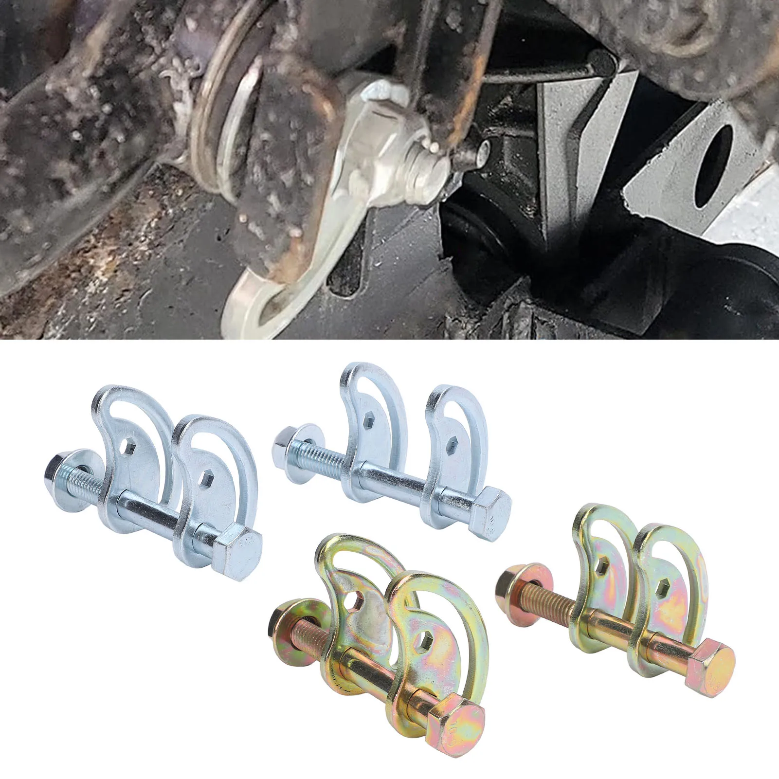 

2PCS Upper Control Arm Camber Kit Iron ±1.5 Degree Camber Bolt Adjusting Kit Replacement for Silverado 1500 4WD 1999-2019
