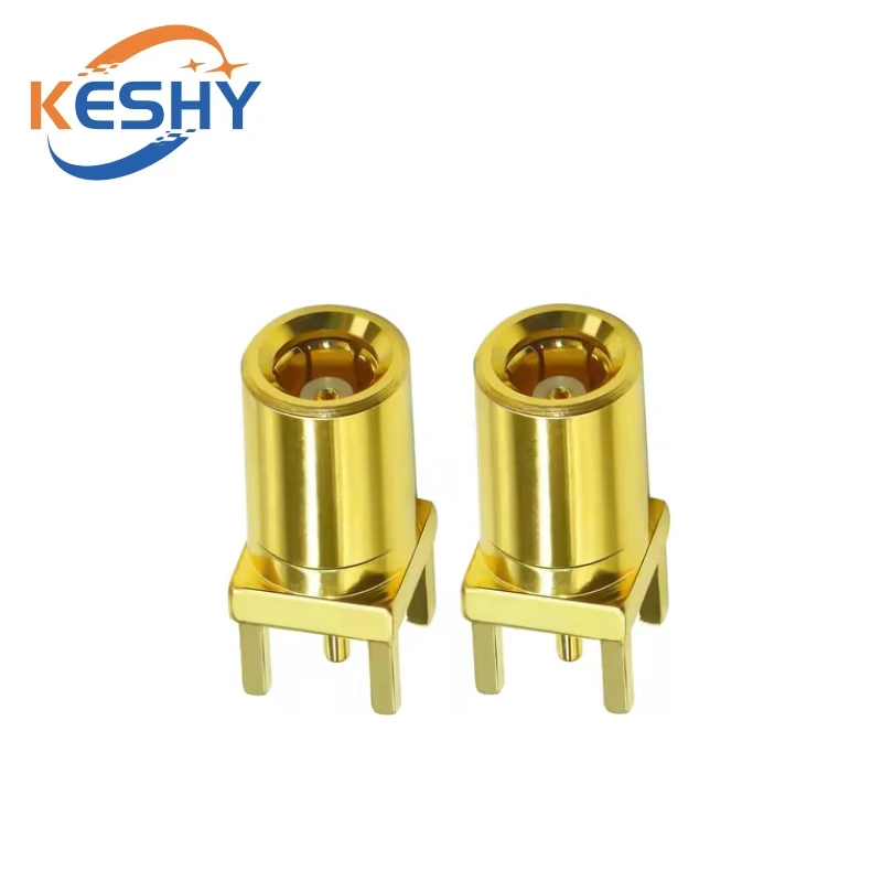 1-10PCS SMB PCB Mount Stecker SMB Stecker RF Koaxial Adapter SMB Weibliche Jack Rechten winkel Solder PCB Panel SMB RF Stecker
