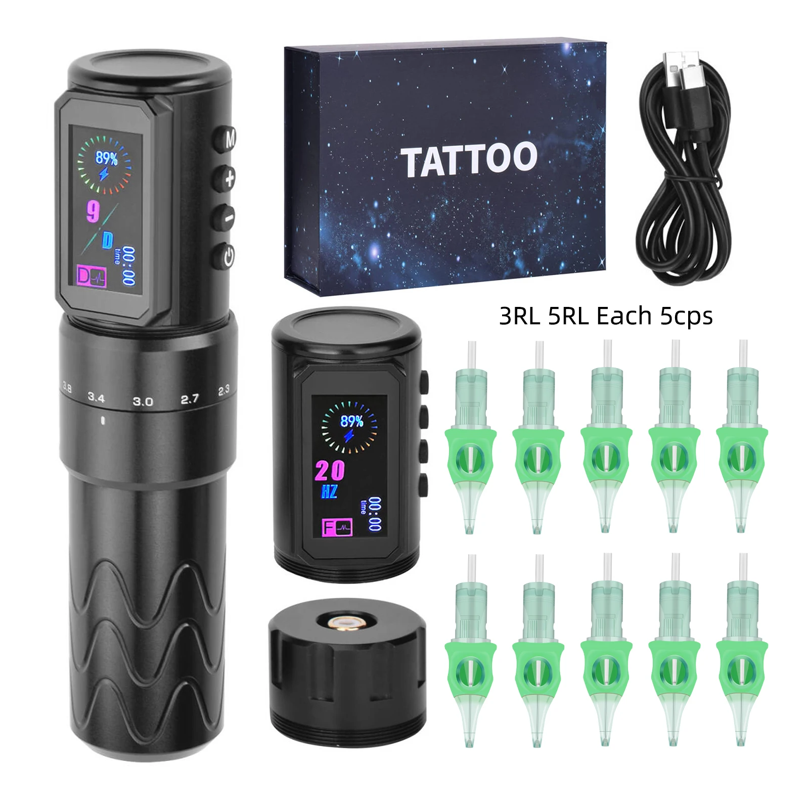 Adjustable Stroke Tattoo Machine Wirless Tattoo Pen With Powerful Custom Motor For Professional Tattoo Artist Permanent Makeup