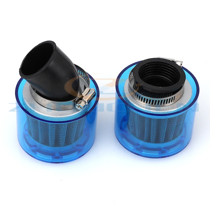 Universal Blue 32mm 35mm 38mm 42mm Motorcycle Motorbike Air Filter Cleaner 50cc 110cc 125cc ATV PIT Dirt Bike Splash Proof