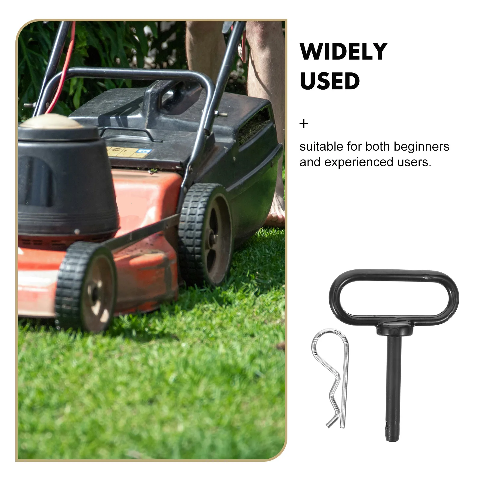 

Lawn Mower Connecting Pin 1 2 Inch Grass Trimmer Accessory Durable Trailer Locking Gardening Tools