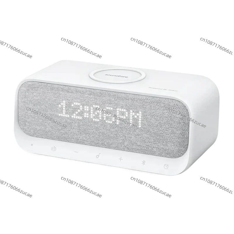 Soundcore Wakey Speakers Powered for Anker with Alarm Clock, Stereo Sound, FM Radio, White Noise