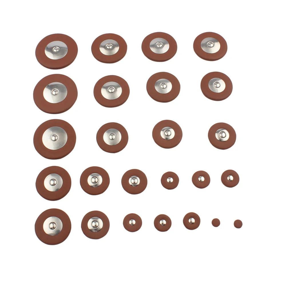 25 stücke Tenor/Alt/Sopran Saxophon Leder Pad Ersatz Leder Rohr Musik Pad Holzblasinstrument Zubehör – Detail 4