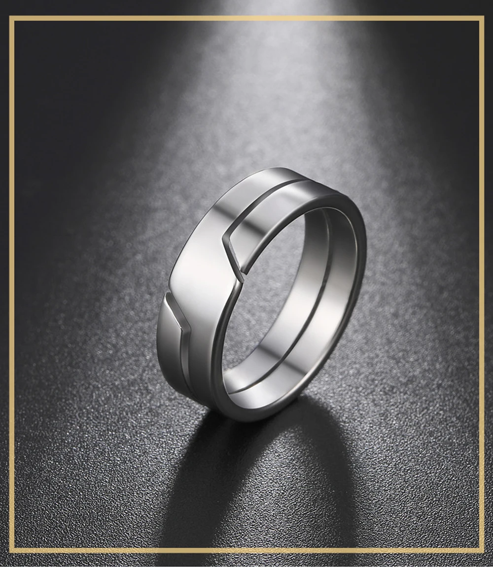 Skyrim Edelstahl Ring für Männer Frauen Paar lässige Fingerringe Mode einfachen Schmuck Verlobung Jubiläums geschenk neu – Detail 4