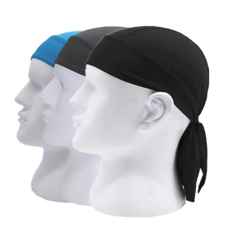 

Quick Drying Sports Headscarf Outdoor Cycling Pirate Hat Moisture Wicking Breathable Sunscreen Headgear for Outdoor Activities