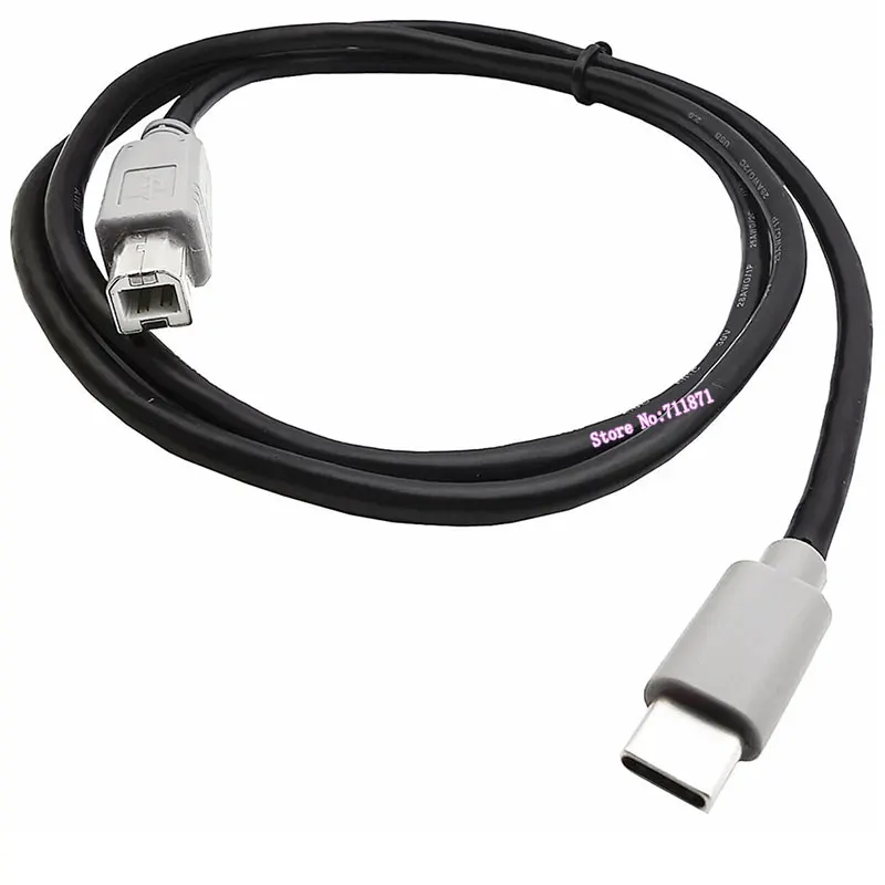 Type C to Usb2.0 B Male cable Line for Printer Usb C Male Usb 2.0 B Male Data Line wire Cord Usb Type-C  Male Usb2.0 B Male Cord