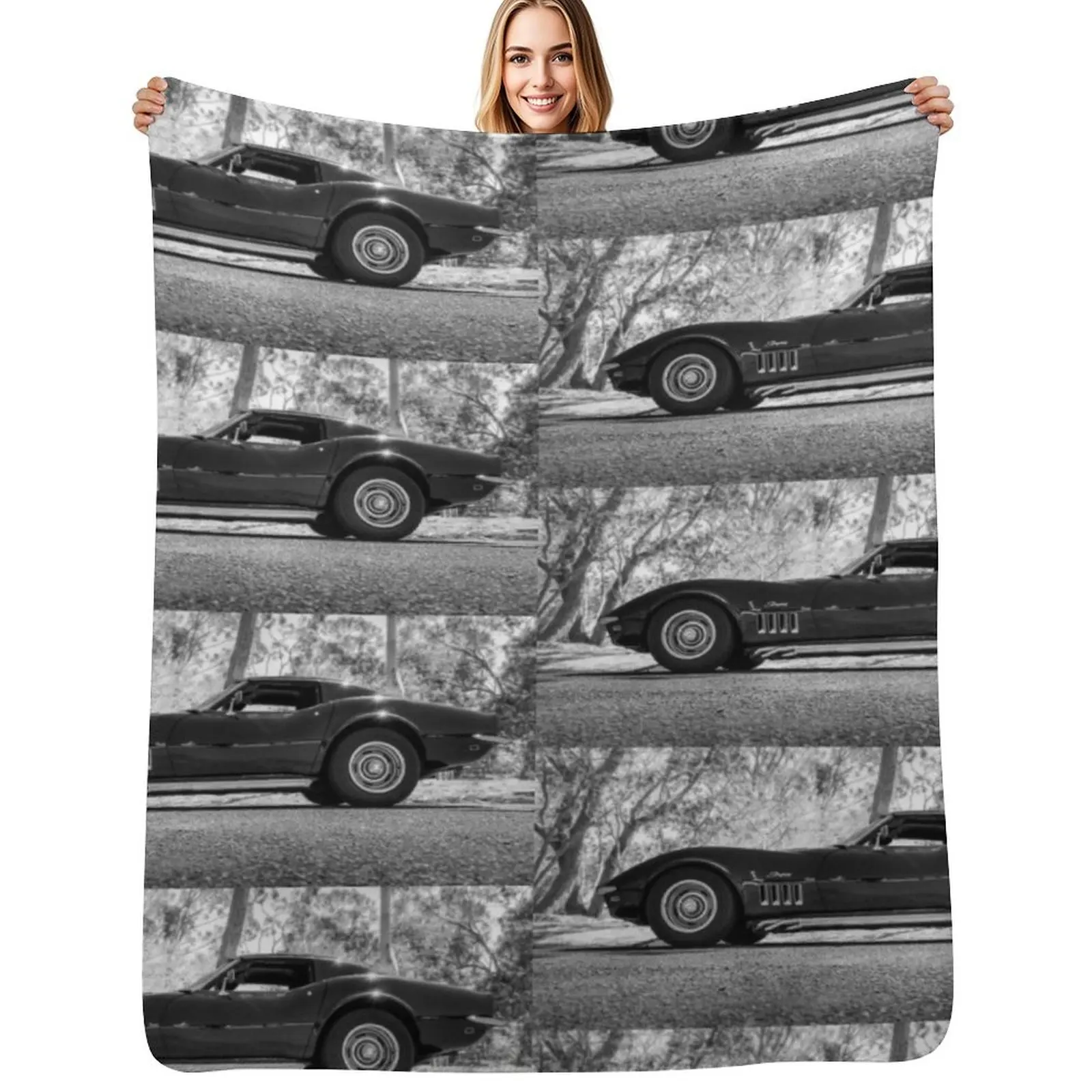 

Vette in the Forest Throw Blanket Stain Resistant Cozy Warm Blanket