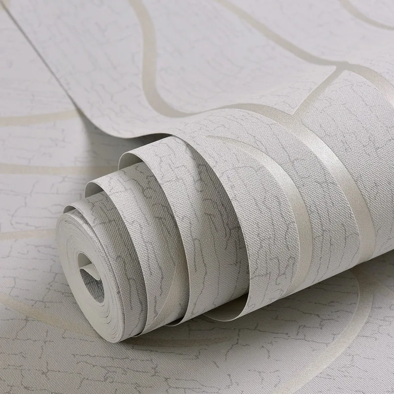 53cm europeo moderno camera da letto sfondo 3D Non tessuto a prova di umidità carta da parati Curve strisce adesivi murali addensati