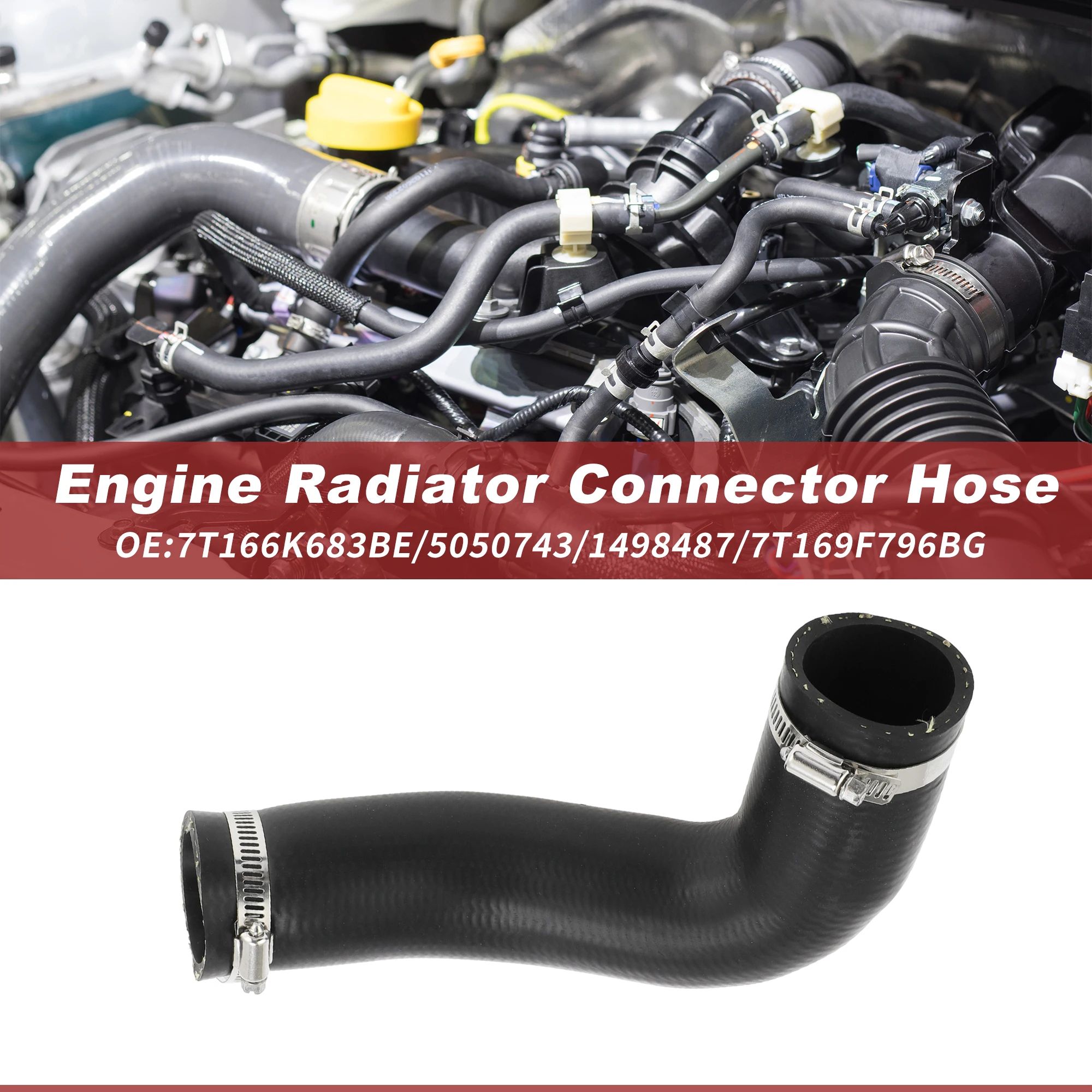 UXCELL No.7T166K683BE Intercooler Turbo Hose Pipe for Ford Transit Connect 2002-2013