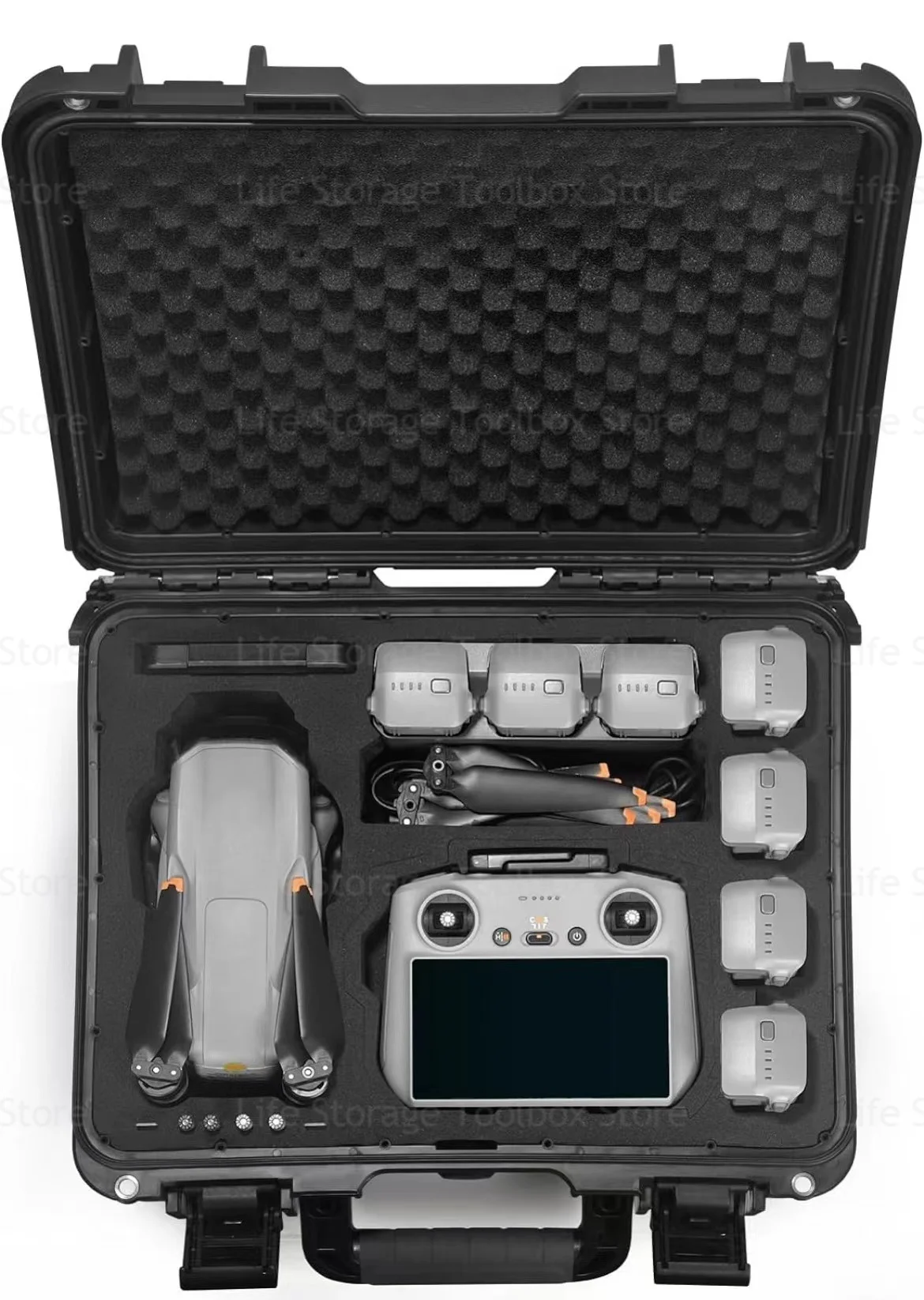 Waterproof Hard Carry Case Bag Tool Case With pre-cut Sponge Storage Box Equipment Case pelican case Hardware Toolbox organizer