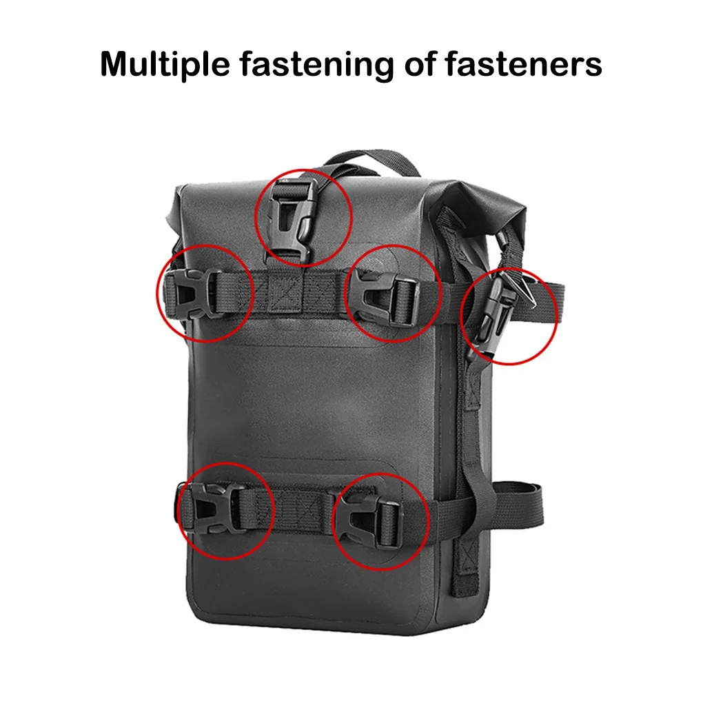 Motorcycle Bumper Seat Side Bar Bag Universal Luggage Riding Travel