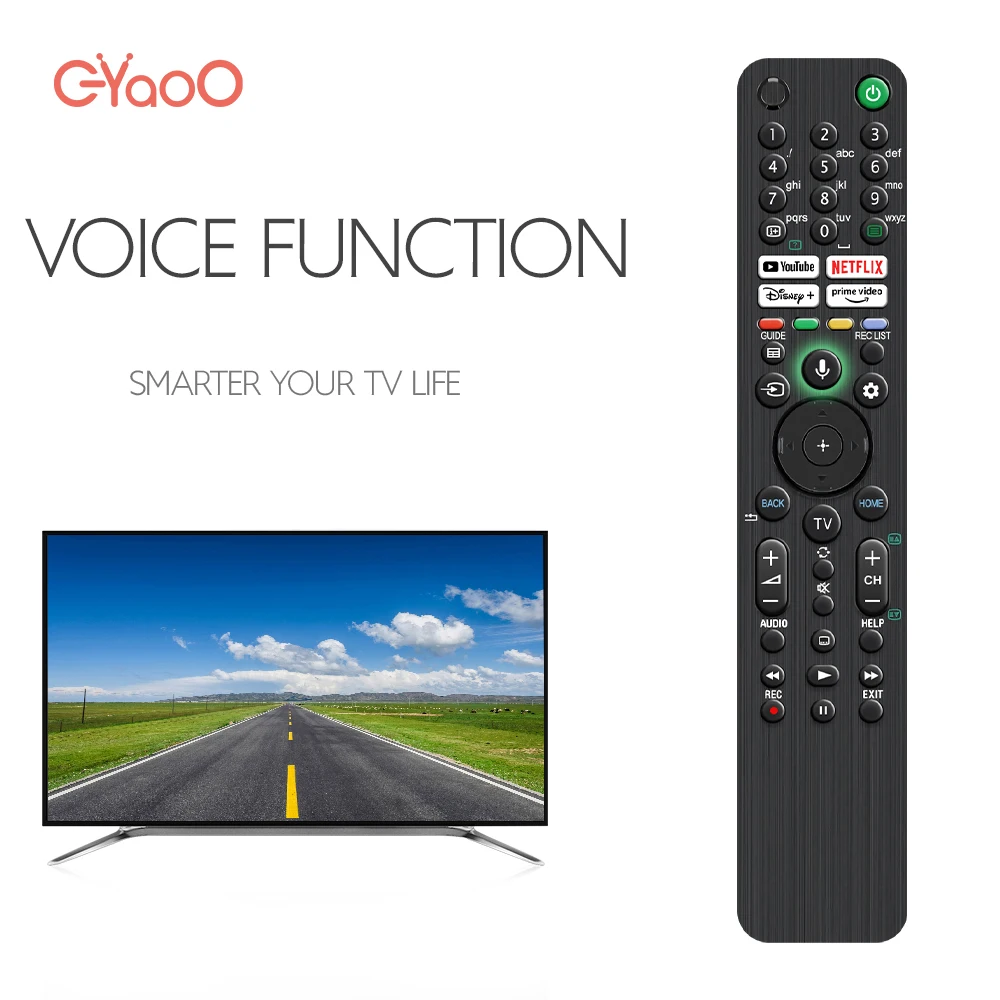 RMF-TX520E Voice TV Remote Control For Sony Compatible With 4K 8KHD Smart TV Remoto Control KD-65X80 KD-75X80J Series Controller