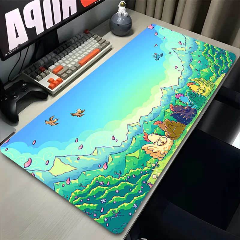 لوحة الماوس S-stardew Valley Gaming New HD Mousepad XXL لوحة المفاتيح عدم الانزلاق مكتب السجاد الكمبيوتر المحمول الفئران الوسادة المنزل الكمبيوتر حصيرة مكتبية