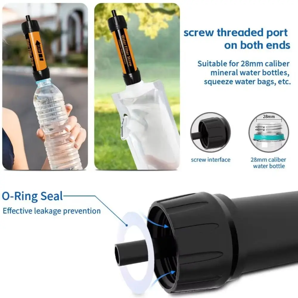 Mini Mini Water Filter Straw Purifier Straw Purification Water Filter TUP Direct Drinking Drinking Water Filtering Straw Hiking