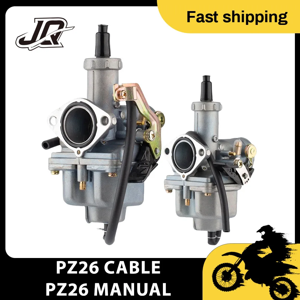 PZ26 Carb 26mm For Honda CB125 CB150 CG125 CG150 XL125S TRX250 TRX 250EX Carburetor 125cc ATV Dirt Bike CRF XR100 Aluminium