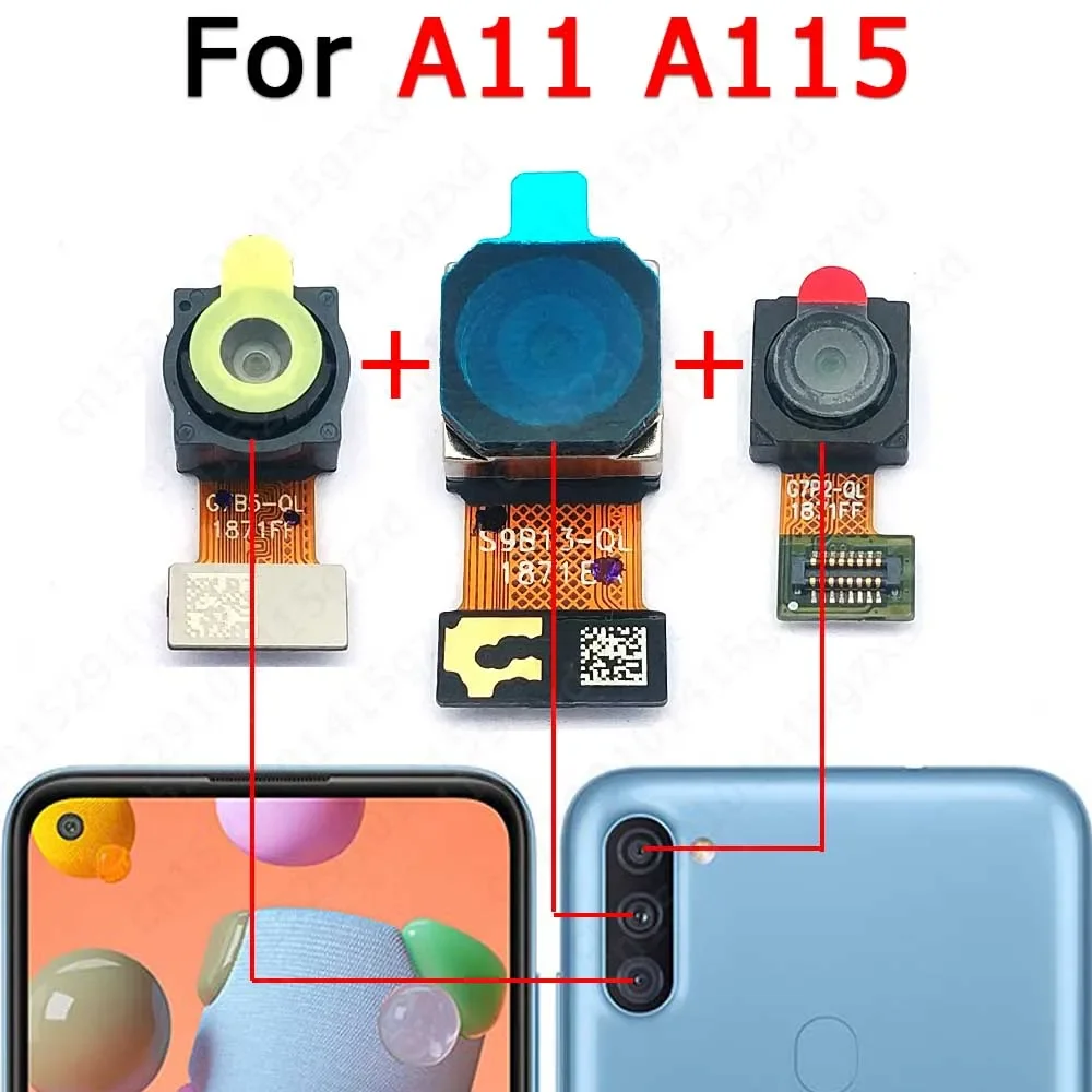 Rear Camera For Samsung Galaxy A21 A21s A31 A41 A51 A71 5G A01 A11 Back Camera Module Backside Replacement Spare Parts