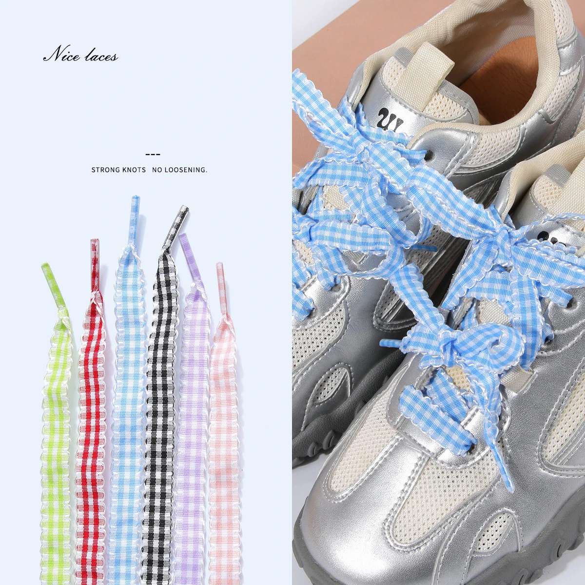 Fashion Plaid Shoelaces Sneakers Width 1.2cm Flat Shoelace Canvas Casual Shoes laces 100/120/140/160CM Laces for Shoe Accesories