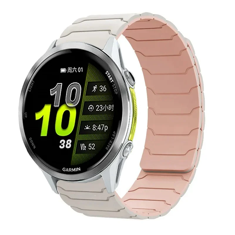 18 20 22 mm Silikonarmband für Garmin Venu 4 3 2 3S 2S Band Forerunner 255 165 265 255S 265S 970/Active 6/5/4 Magnetarmband – Detail 11