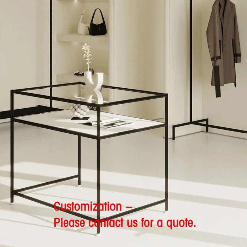 

custom.New Arrived Market Display Turning Table Display Tabletop Glass Table Display Rack showcase