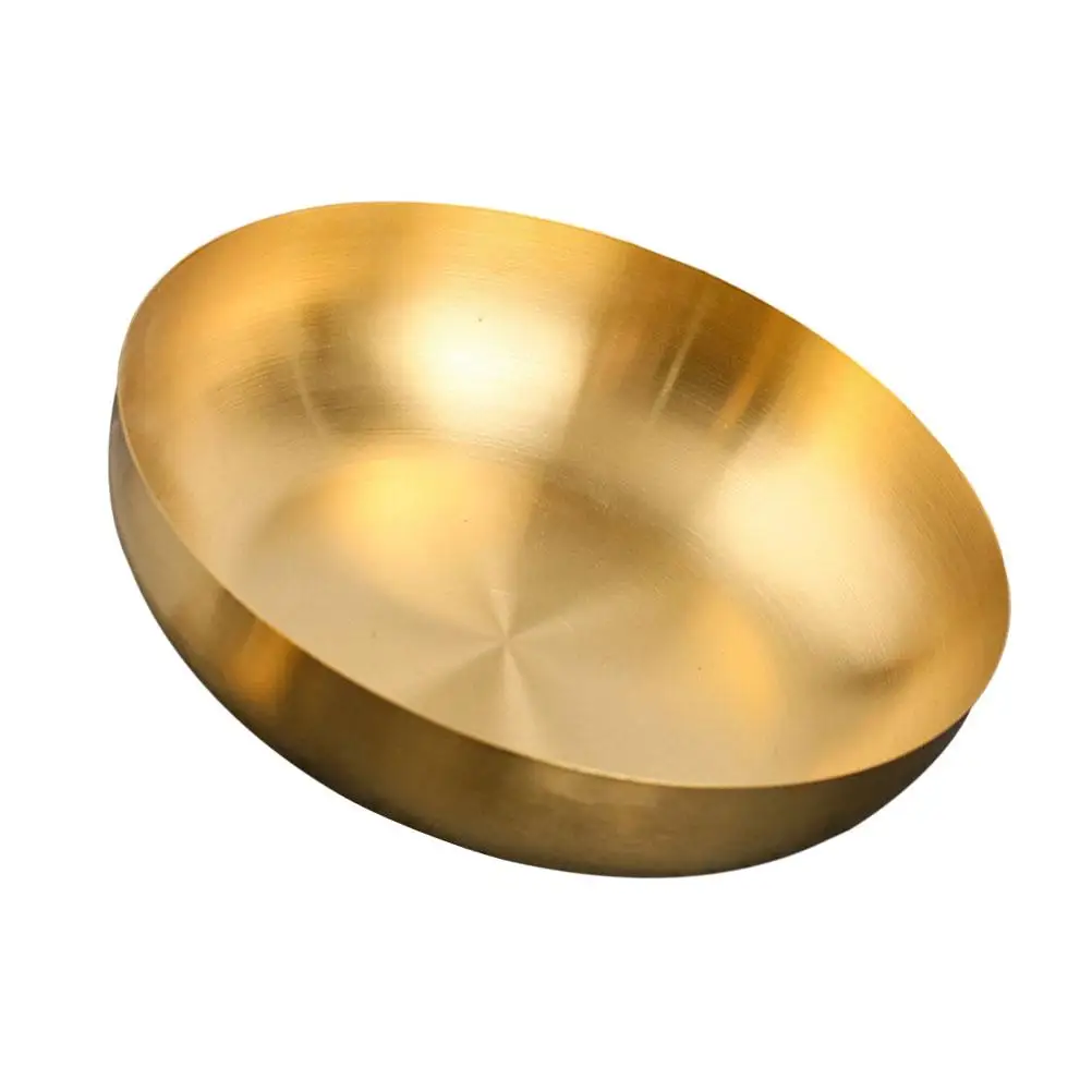 

Stainless Steel Ramen Bowl 24CM Thick 304 Sand Gold Practical Fruit Salad Dessert Kitchen Bar Accessories Reusable Wear