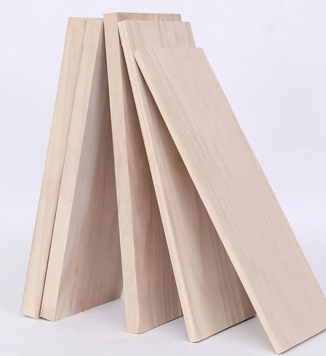 1Pcs Paulownia Wood Board Thickness 12/15/20mm Solid Wood Sheet DIY Model Material Accessories Length 300-500mm