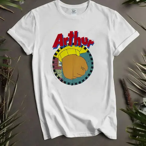 Vintage Arthur Kids Cartoon TShirt Simple Unique Pattern Print Adult Camisetas Men Women Cotton Street Fashion Tee Commuter Tops
