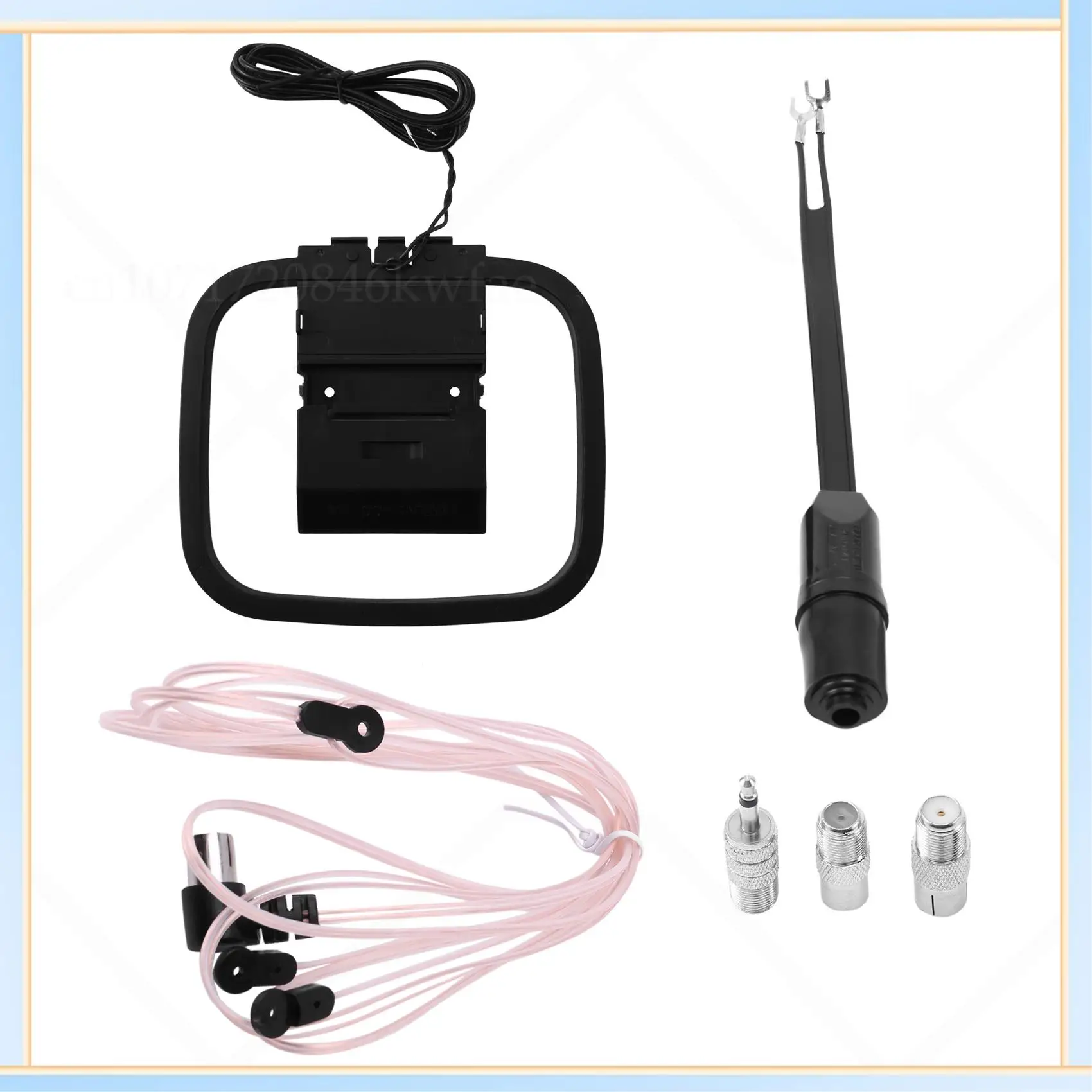 

-A60I FM Antenna For Indoor Stereo Receiver, Ancable Universal 75 Ohm/300 Ohm FM AM Radio Antenna Kit With Antenna Converter