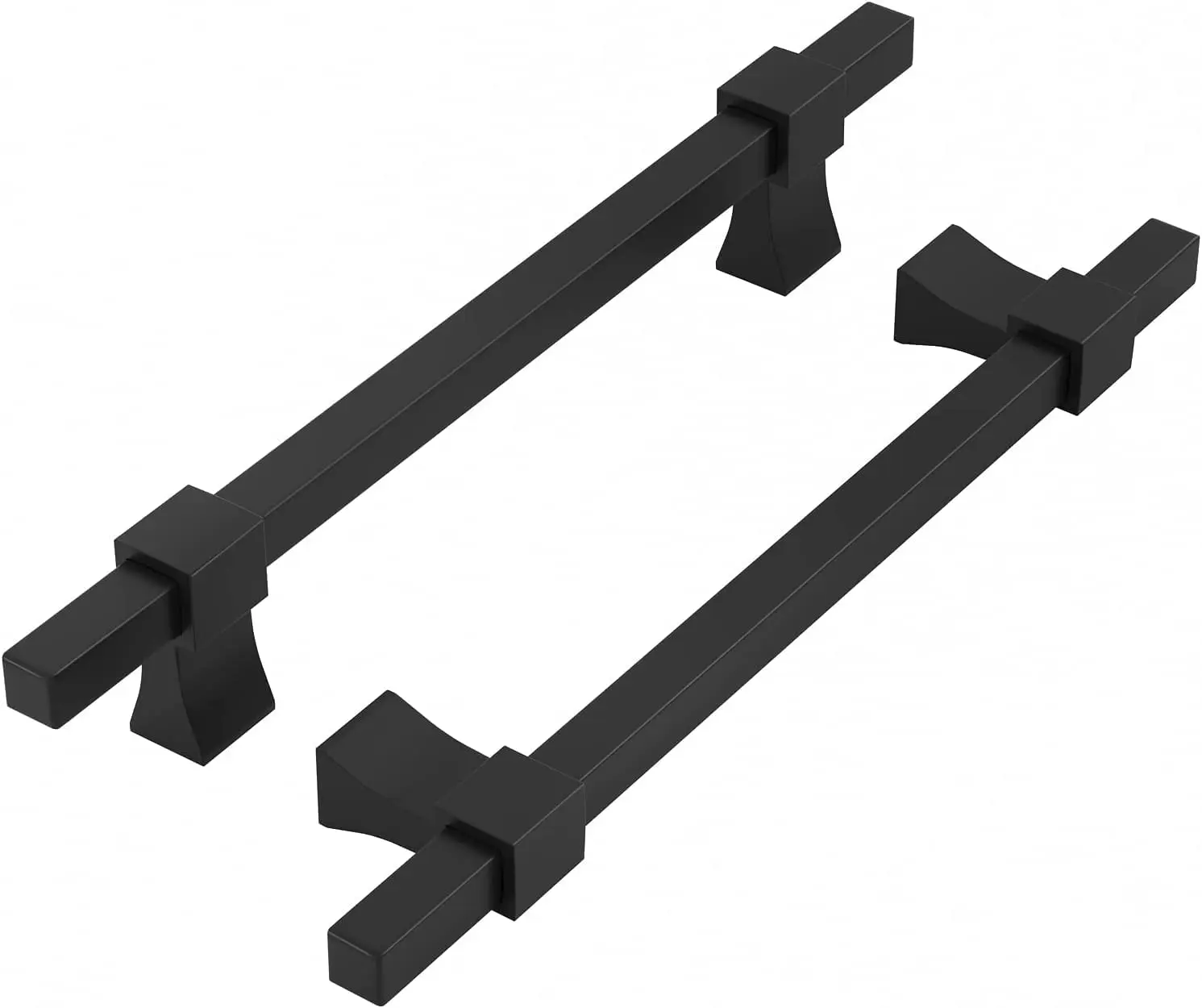 Adjustable Black Cabinet Pulls Cabinet Handles, 1-3/8