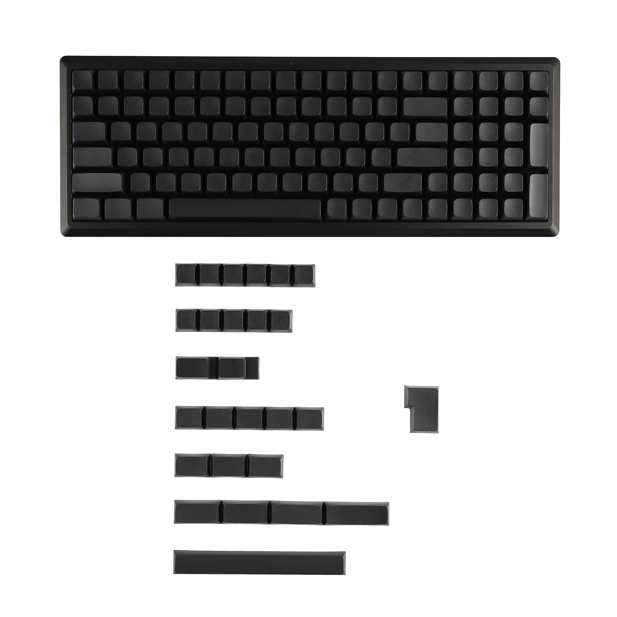 YMDK White Blank Thick PBT Keycap ANSI ISO ZDA  XDA V2 Keycaps For GK61 64 68 96 KBD75 Planck Preonic wings Filco SP64 SP84