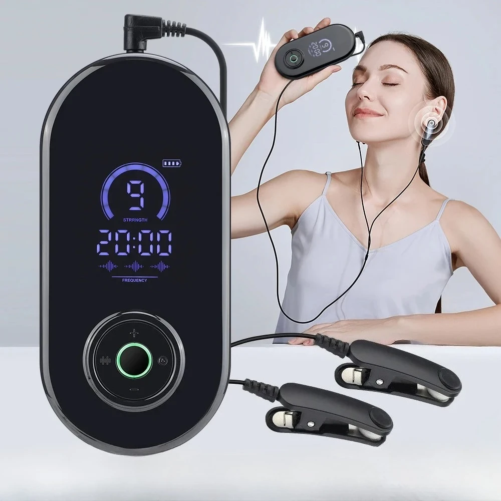 

Устройство для улучшения сна с микротоками CES 2026: электрический ушной клипс-акупунктурный прибор для быстрого сна, снятия бессонницы, тревоги и головной боли