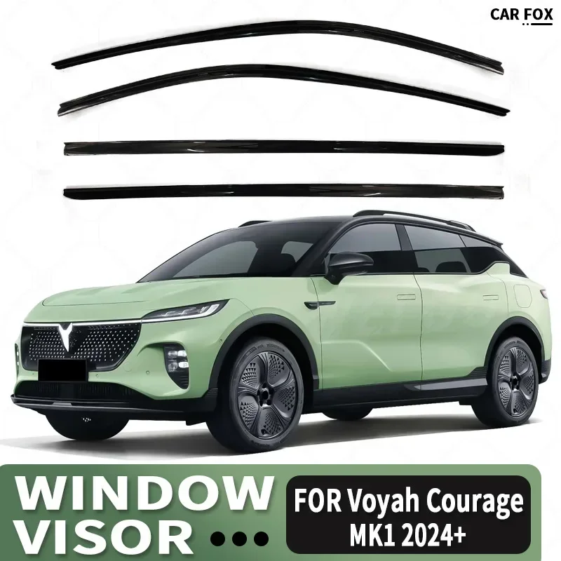 Fit for Voyah Courage Window visor Car Sun Rain Guard Vent Shade Deflector Wind Weathershield Moulding Trim