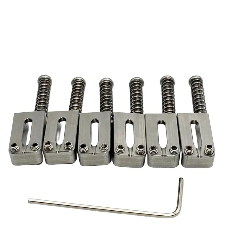 

【SPECIAL】Upgraded Version Solid Stainless Steel For Stratocaster Or Guitar Bridge Saddles(6PCS)