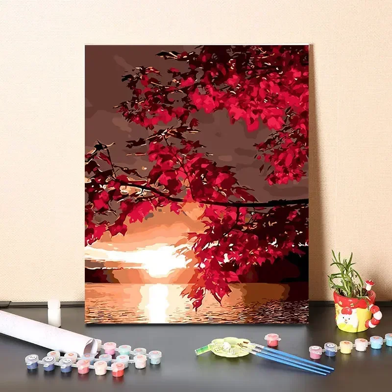 

7917120Digital Oil Painting Modern Simple Hand-painted Color Filling Living Room Decoration Painting