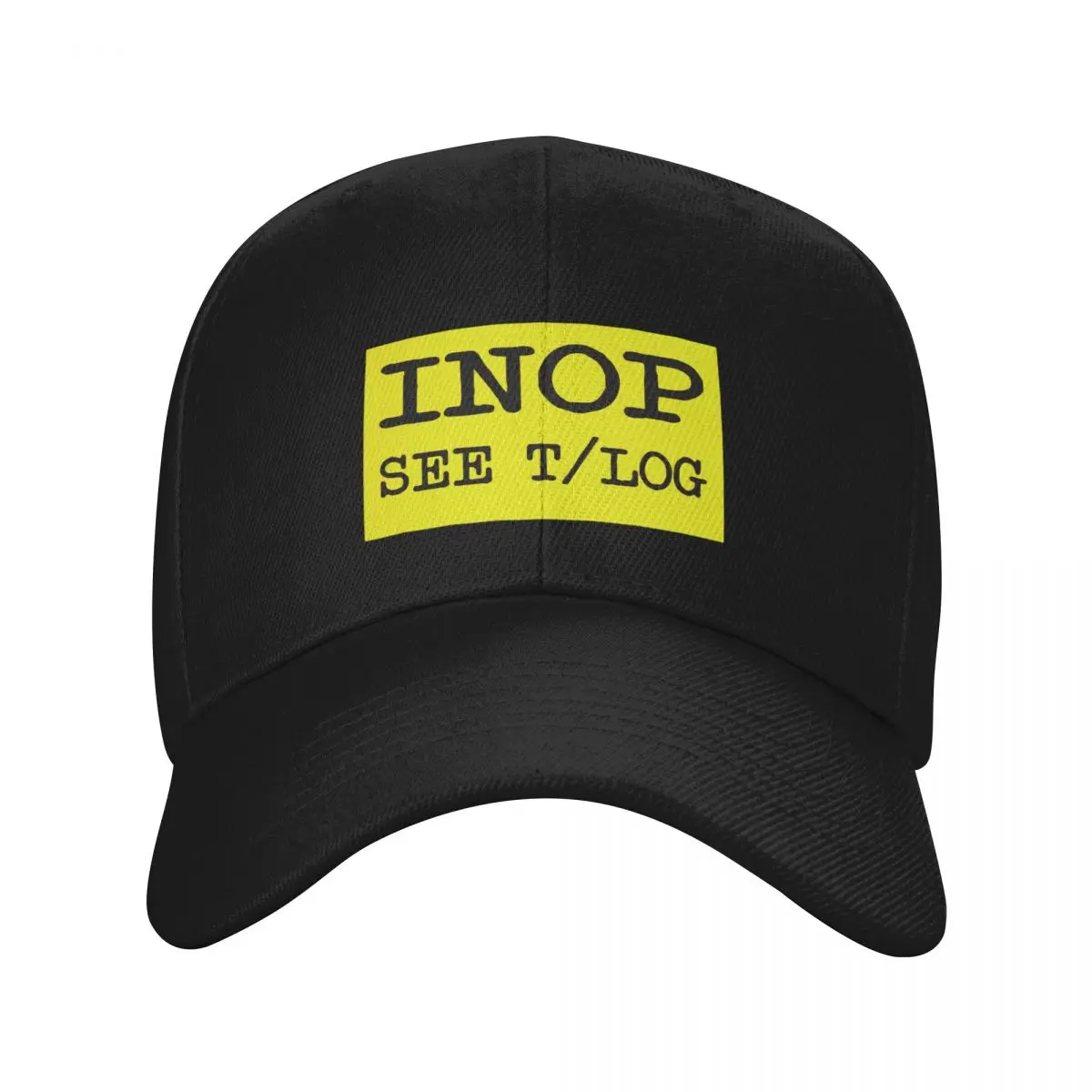 Inop See Technical Log Airplane Inoperative Sign Humor Saying Baseball Cap Luxury Man Hat Beach Bag Trucker Hats For Men Women's