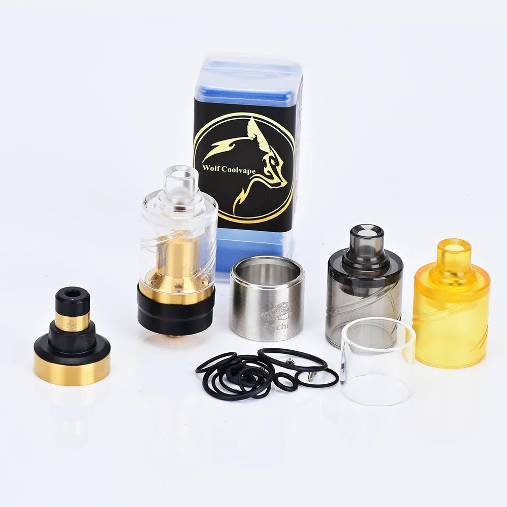 Wolfcoolvape Kayfun V6 Style RTA Tank Распылитель MTL Vape Top Fill System с крышкой колокола Восстанавливаемый бак для моделей электронных сигарет