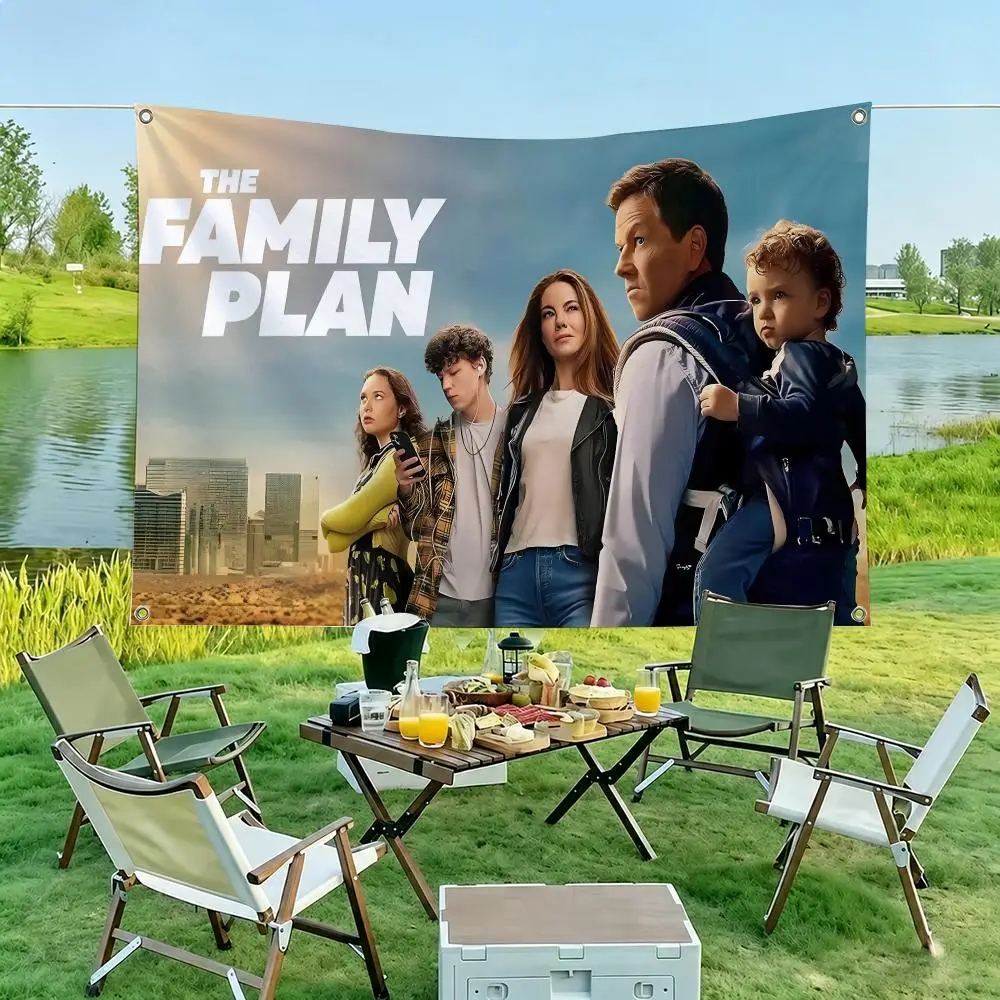 The F-Family Plan Tv Show Flags Flag Tapestry Outdoor Decor Flaga Decorative Home Objects Barber Shop Decoration