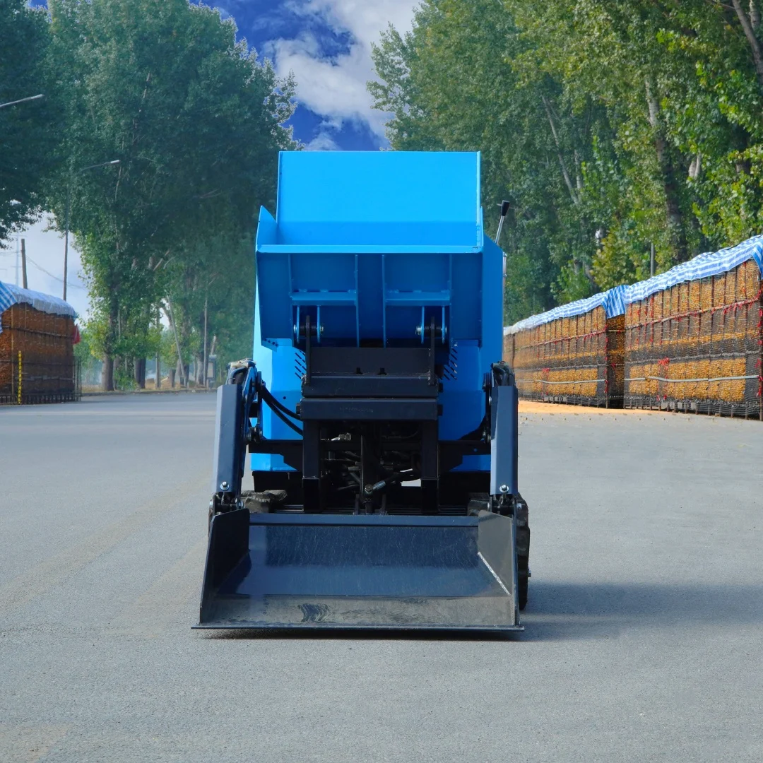 قلابة صغيرة 800 كجم 500 كجم قلابة مجنزرة يدوية مجنزرة قلابة صغيرة زراعية ذاتية التحميل شاحنة هيدروليكية تخصيص