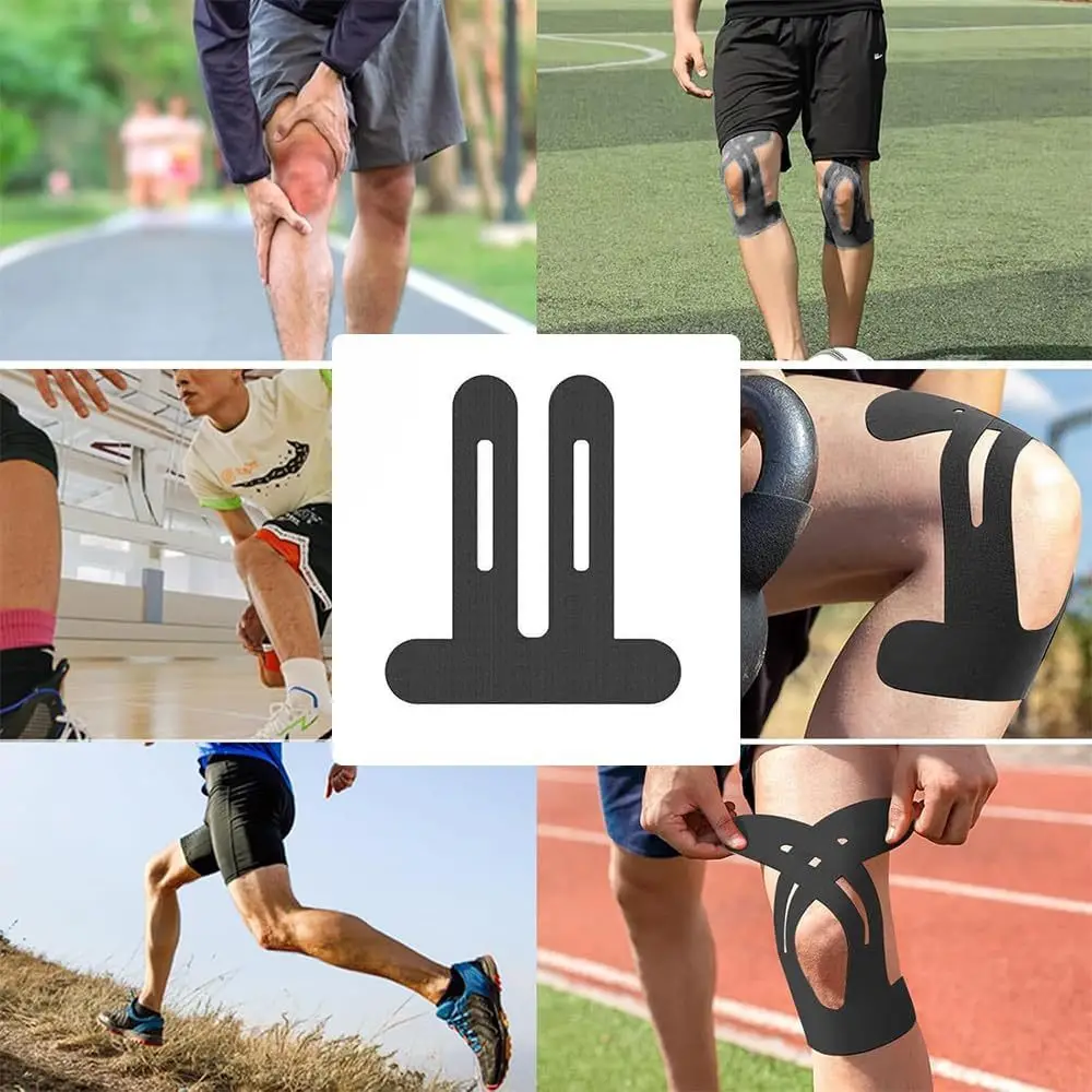 10PCS Kinesiology Tape for Knees,Waterproof & Elastic,Breathable Knee Tape,Athletic Tape Provide Support & Stability for Running