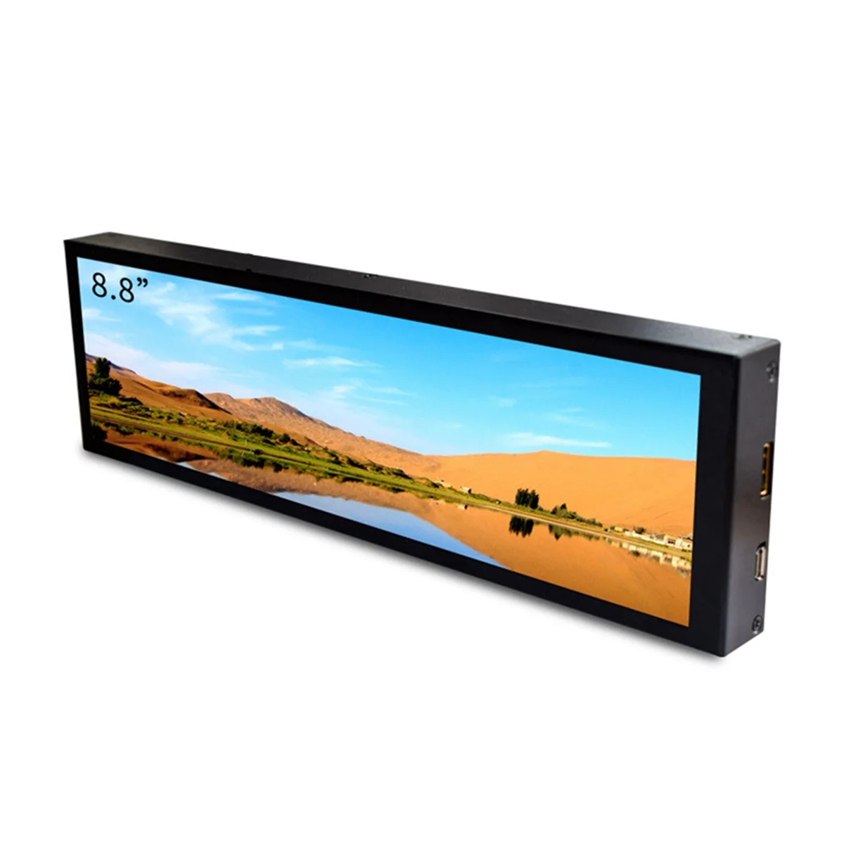 8.8 Inch HDMI-Compatible Touch Long Wide Monitor with Case PC Temperature Display PC Sensor Panel Display