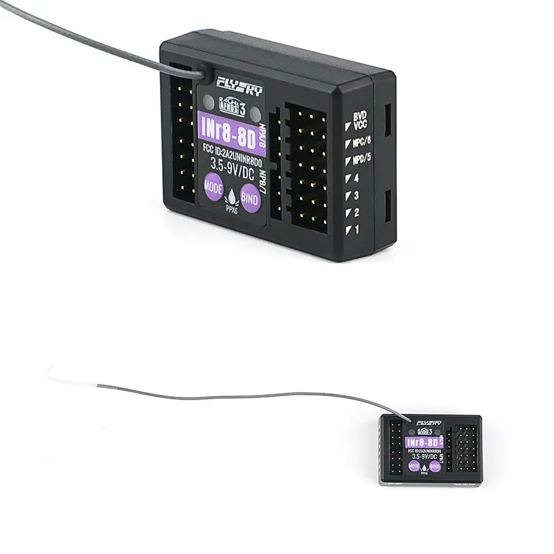 FlySky INr8-8D 8-Channel Light Receiver Applied to NB4 Pro