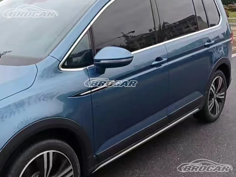 لفولكس واجن توران L 2016 17 18 19 20 21 22 2023 مصنع 4 شعار الحركة مصنع الباب الجانب شعار ملصق غطاء شريط الكسوة