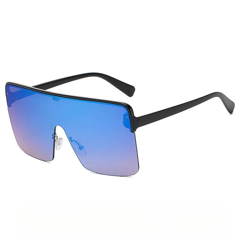 European and American Trendy Large Frame One-piece Sunglasses Men and Women Street Photography Sunshades Fashion Driving Eyewear