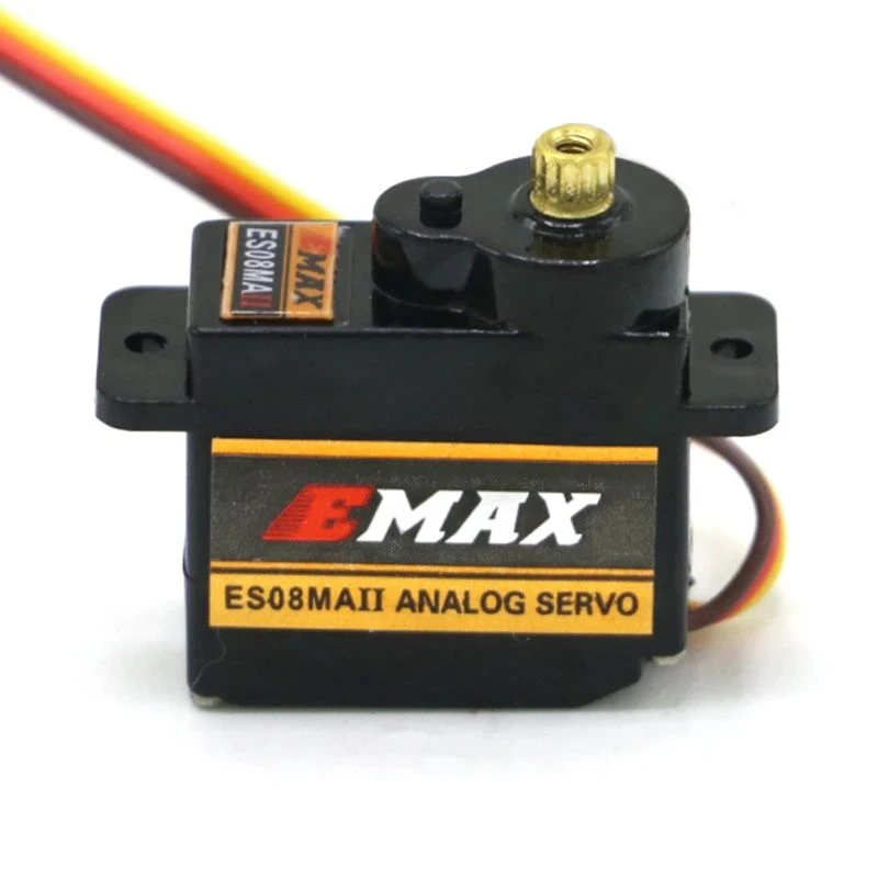 ﻿Emax Es08mA Ii/piezas/es08mdii-servoANALOGDe 1/4 Es08md-ii Mini Engranaje De Metal De Alta Velocidad, 12g/2,4 Kg, Para Avión