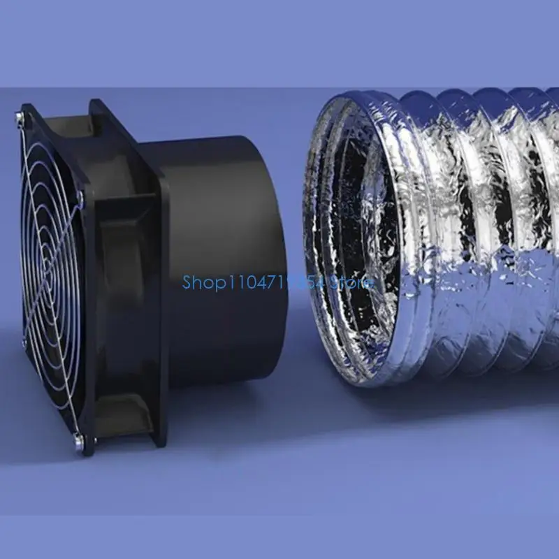 0XLD 0.33A Inline Adjustable Exhaust Blower For Welding Fumes Small Space Ventilation