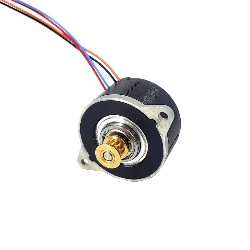 

MOONS 0.9 Degree Mini 36mm Round Hybrid Stepper Motor Micro 2-Phase 4-Wire Stepping Motor Pulley Wheel for 3D Printer CNC Robot