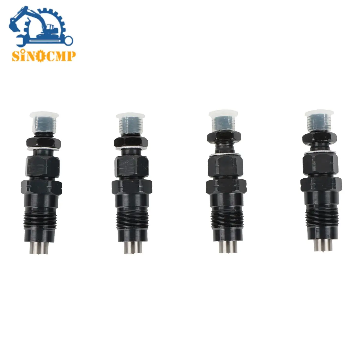 4Pcs Fuel Injector 6672405 1G065-53900 1G065-53902 Common Rail Injector Assembly For Kubota Bobcat V1505 V1205 V1305 V1505T