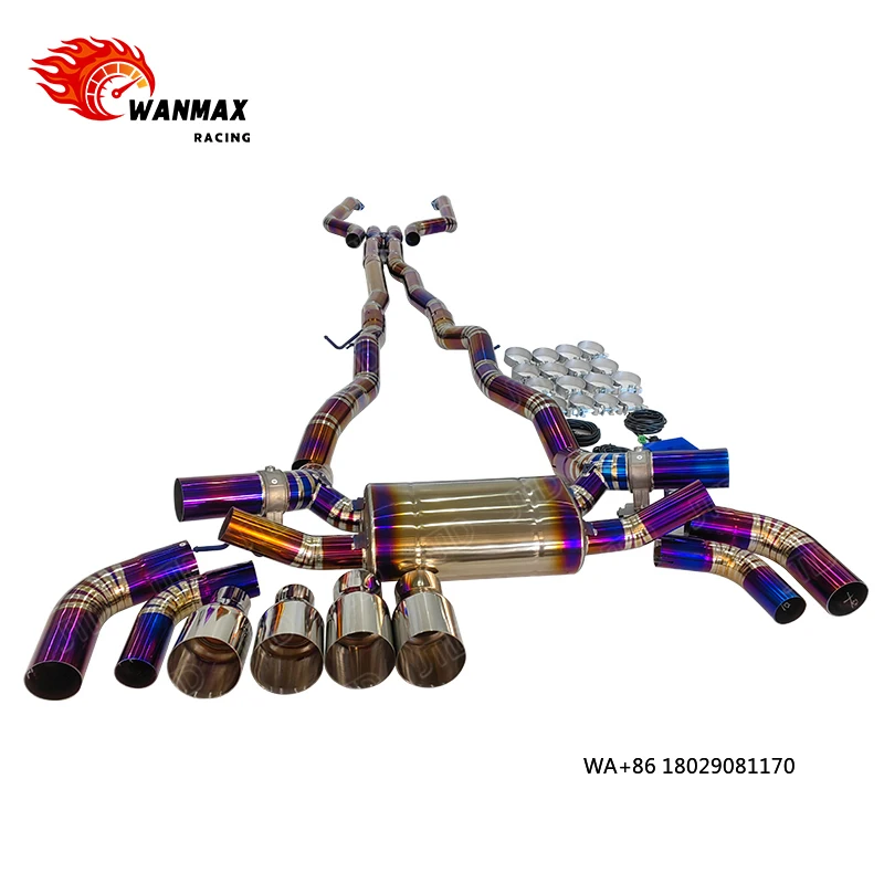 Titanium Alloy Catback Muffler Valvetronic Exhaust System for  M5 G90 Exhaust
