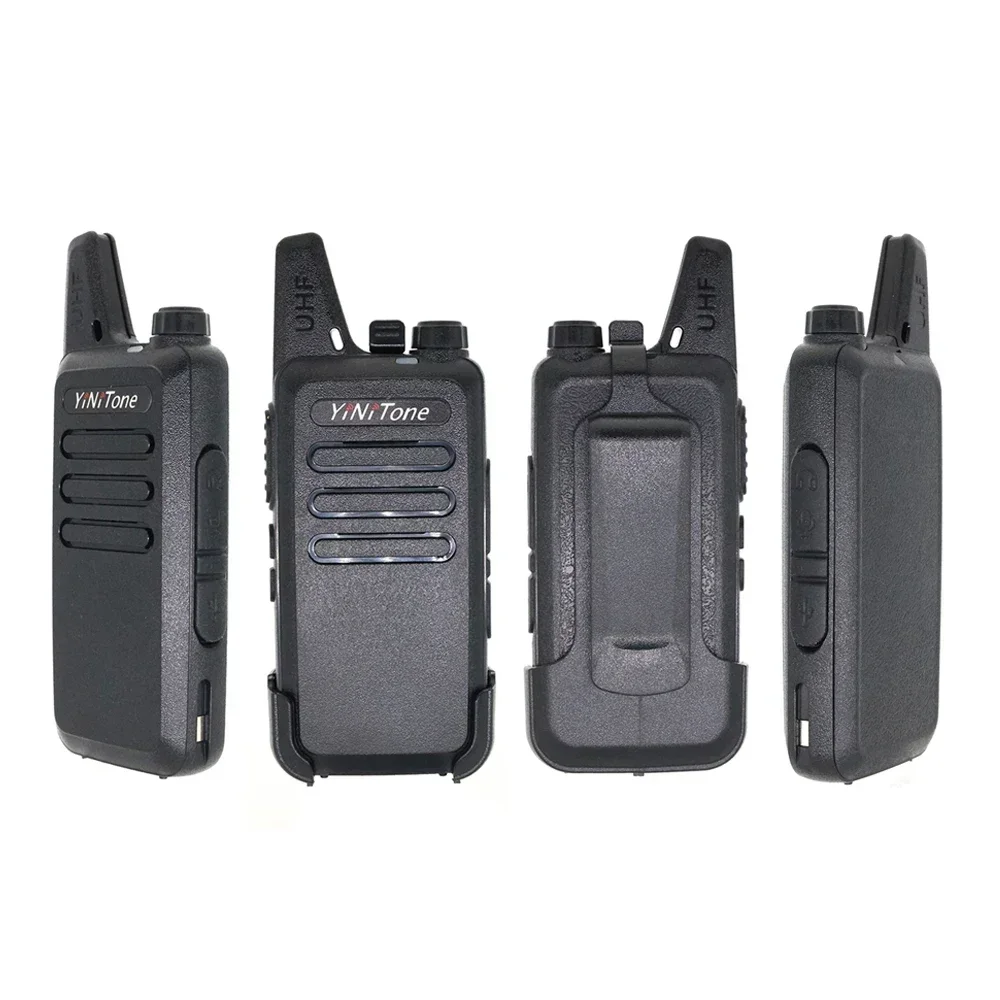 MINI-02 Mini Walkie Talkie 5 W UHF 400-470 MHz 16 Kanal USB şarj aleti Iki Yönlü Telsiz Taşınabilir DMR Amatör Radyo RT22 FM Alıcı-Verici