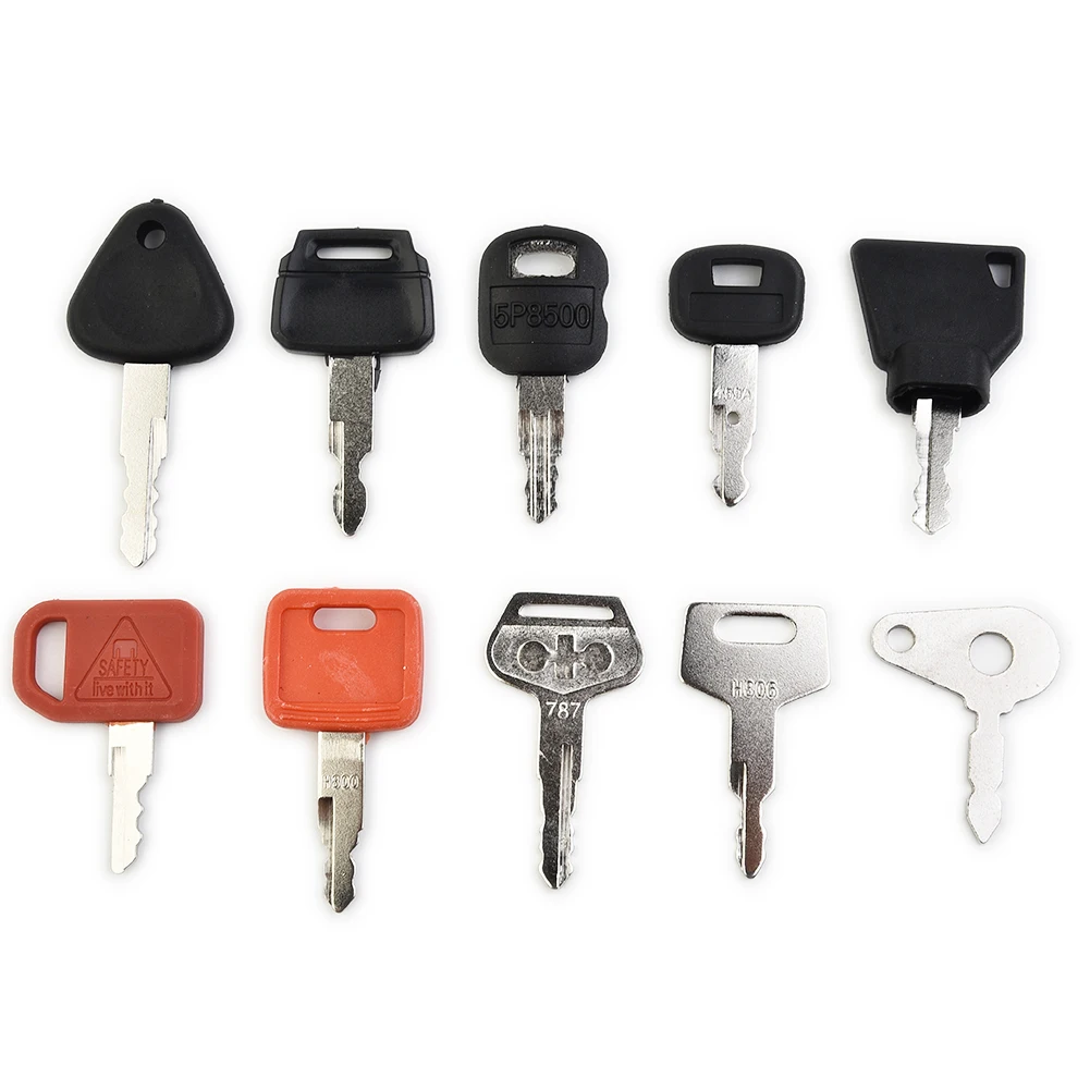 10 KEY Master Key Ignition Set For Agricultural + Heavy Plant Machinery For Most Excavator Tractor Heavy Machinery